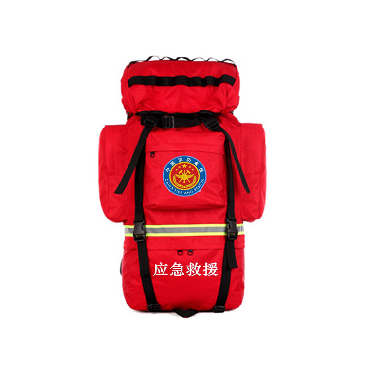 便携式消防携行具CM-058抢险救援背囊红色消防双肩背包