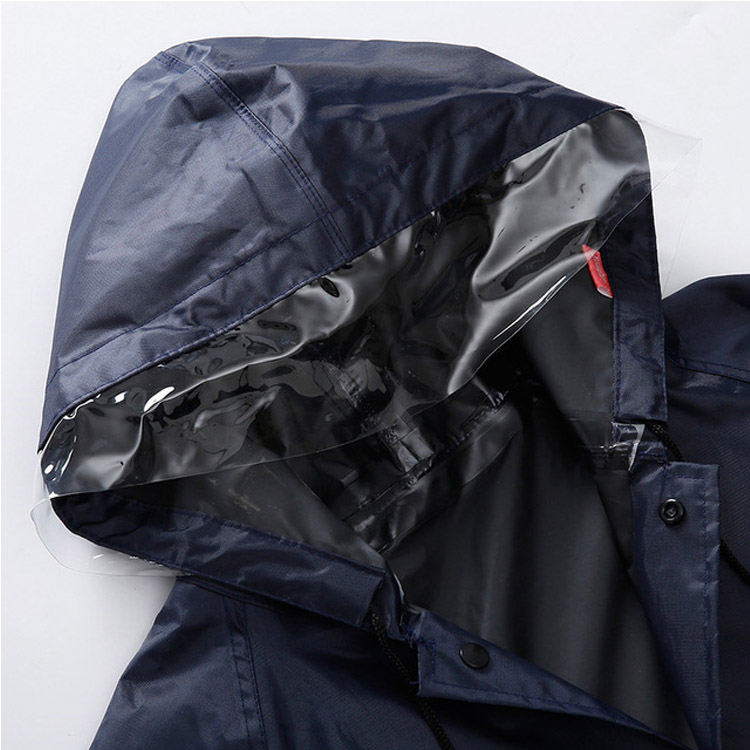 防汛抢险救援装备斜纹布长款单层连体雨衣反光防水服身长≥120cm