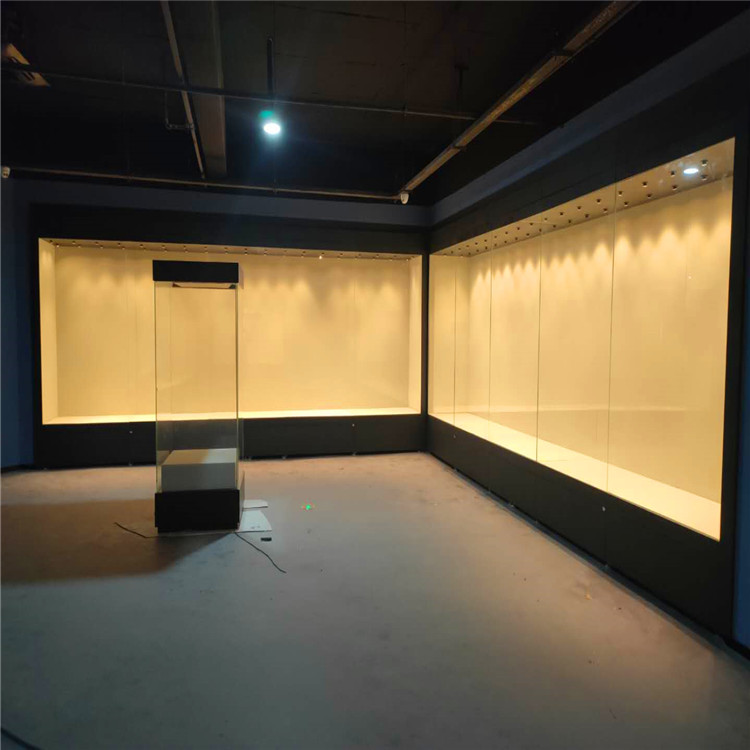 全新博物馆展柜沿墙柜文物藏品展柜电动开启展柜-隆城博具