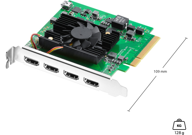 BMD DeckLink Quad HDMI Recorder高性能采集卡（RMB 4,350）