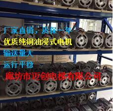 厂家直销5.5KW沉油式电机