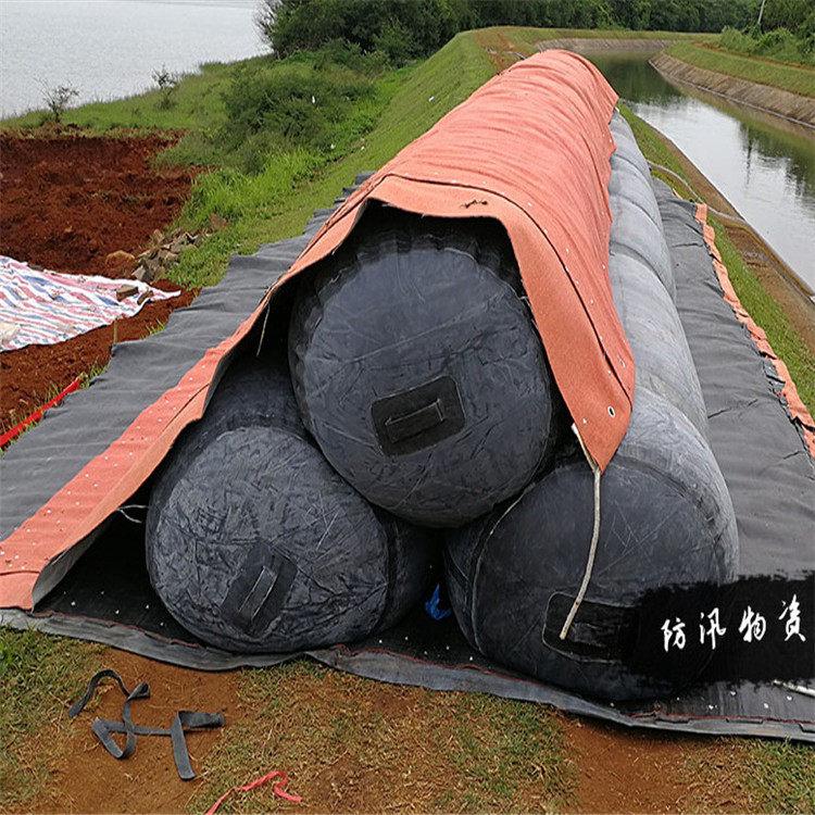 抗洪抢险救援装备充气式河道挡水橡胶坝袋整体无接缝橡胶防洪子堤