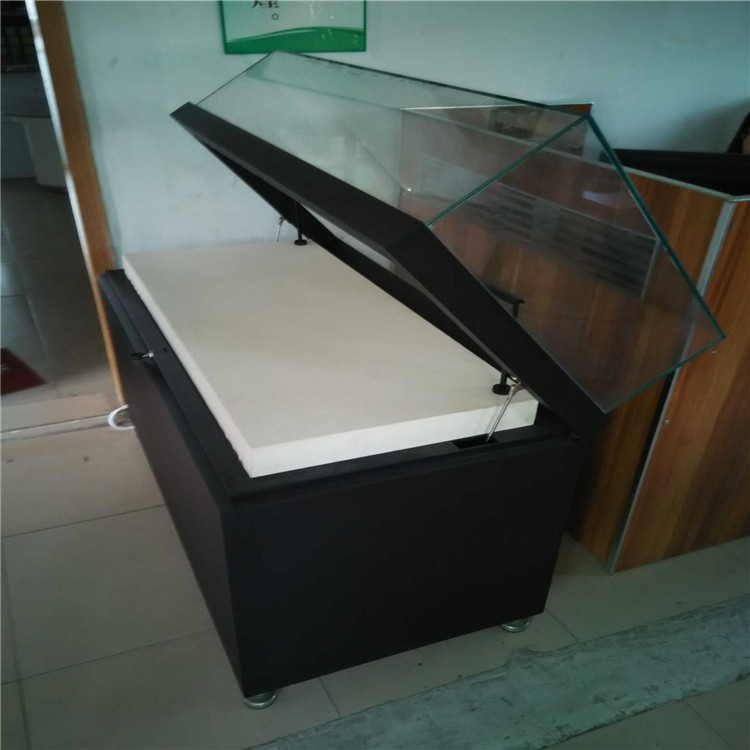 博物馆文物古董展示柜恒温恒湿展柜自动升降展柜液压柜-隆城博具
