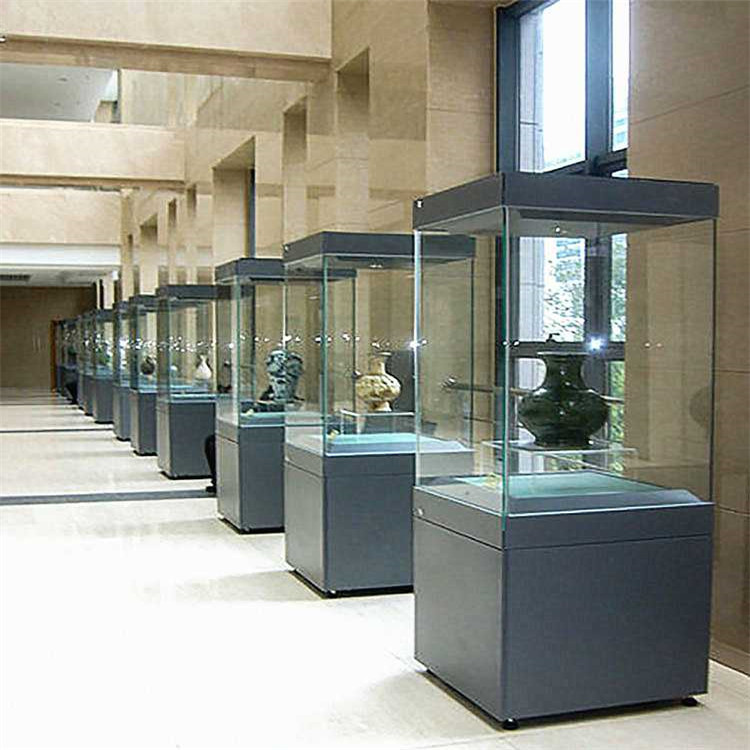 古玩展示柜博物馆展示柜艺术品瓷器展示柜-隆城博具
