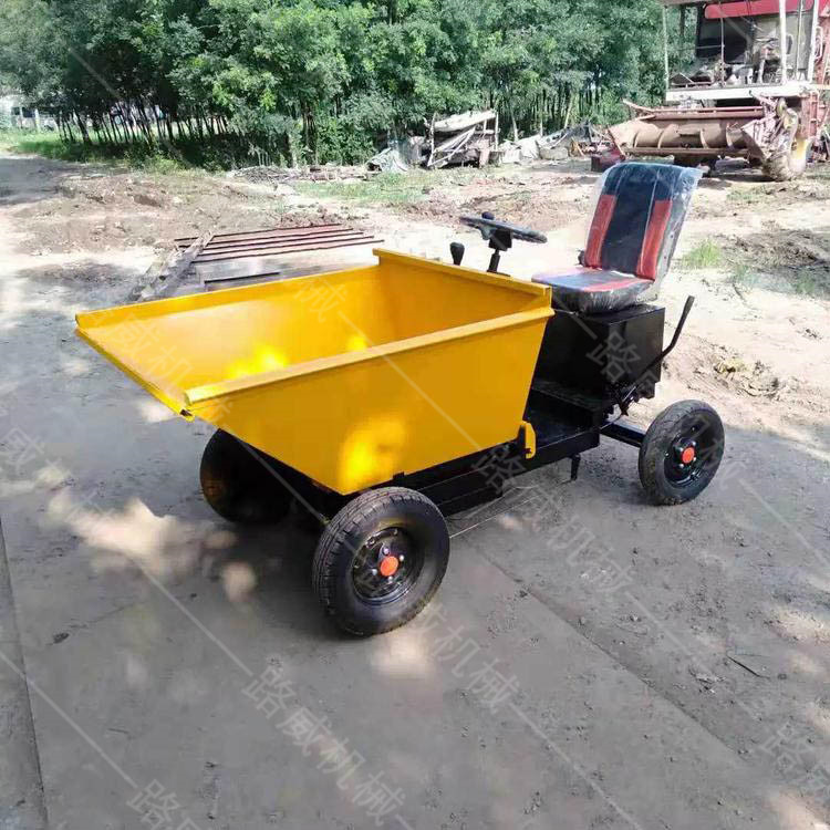 新能源工地电动灰斗车 建筑机械电动灰斗车 座驾式水泥灰斗车