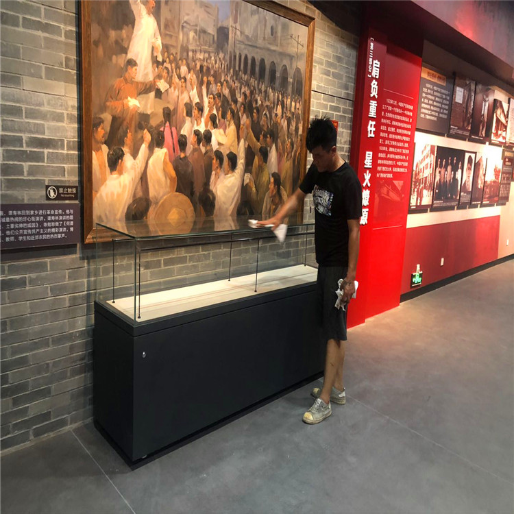 博物馆展柜工艺品展示柜玻璃透明展柜古玩字画展示柜