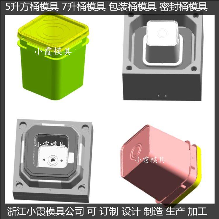 PET塑料模具PE塑料桶注塑模具
