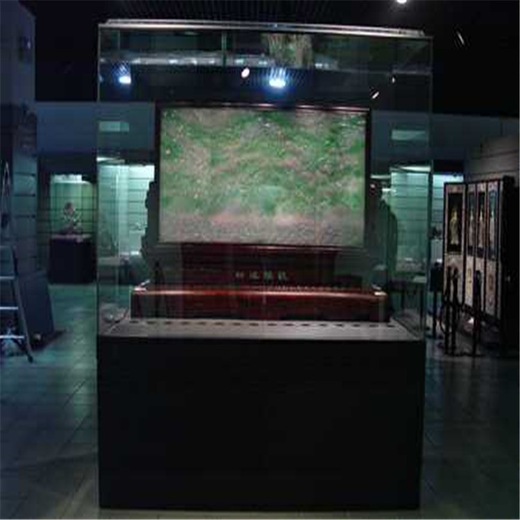 博物馆展柜电动开启玻璃展柜艺术品展览柜雕像文物展柜定制