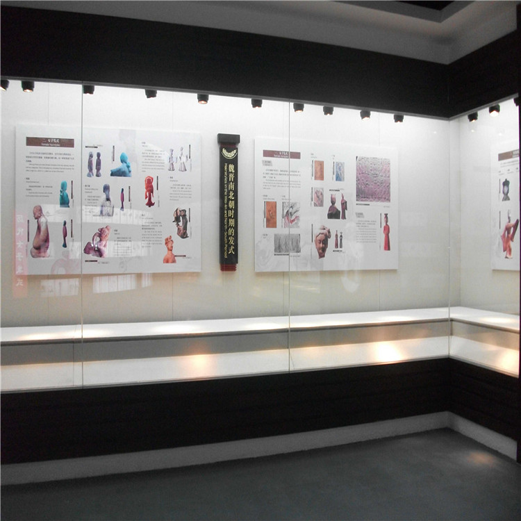 广东隆城展示博物馆展示柜书法字画展柜设计安装一站式