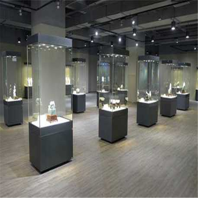 惠州博物馆展柜瓷器玻璃独立柜工艺品展柜-隆城博具