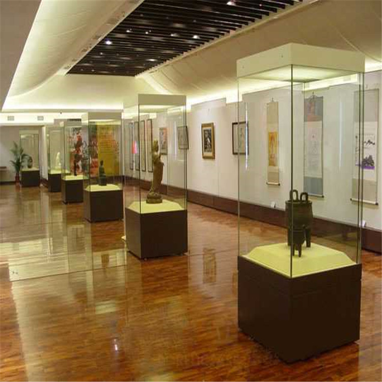 博物馆展示柜古董文物展示柜独立柜厂家定制-隆成博具