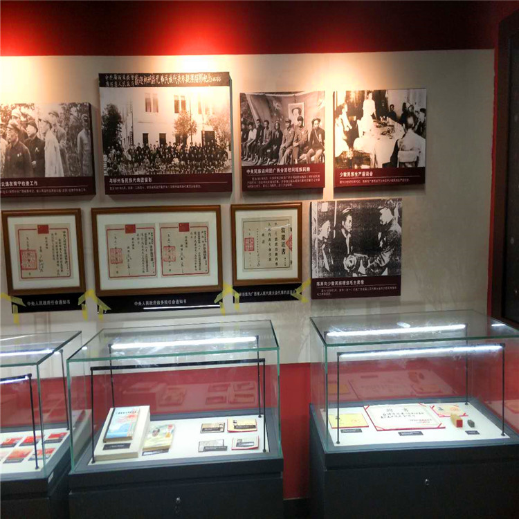 惠州博物馆展示柜字画展示柜平柜制作公司-隆成博具