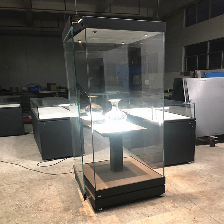 古董陶瓷展示柜惠州博物馆展示柜独立柜定制安装