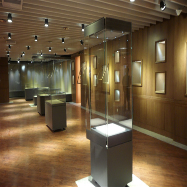 博物馆展柜古董柜玉器瓷器陈列柜玻璃独立展柜冷轧钢定制