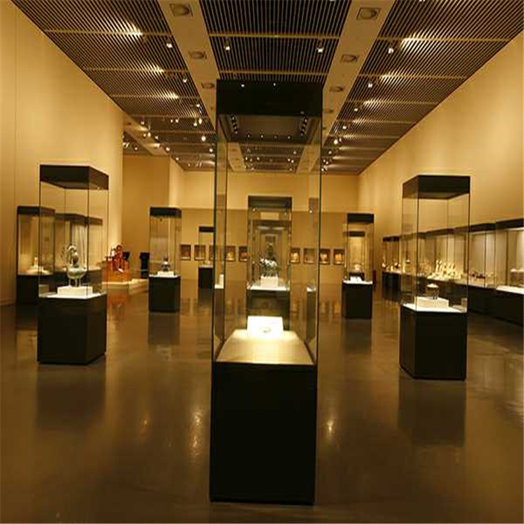 博物馆陈列柜古董展示柜文物古玩独立柜设计安装