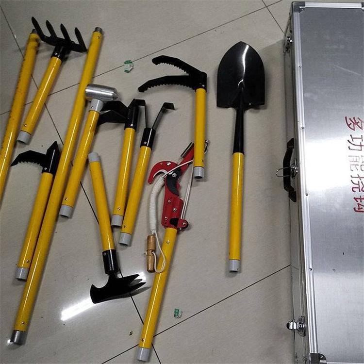 抗洪抢险救援组合工具12件套防汛多功能能挠钩手动玻璃钢消防挠钩