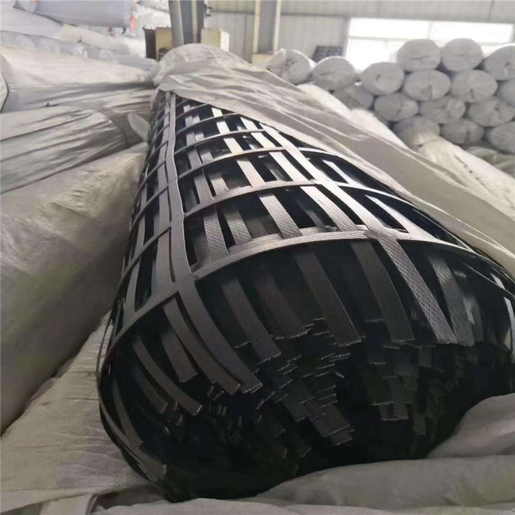 抗洪抢险堤坝工程双向加固钢塑复合格栅钢塑复合土木格栅厂家批发