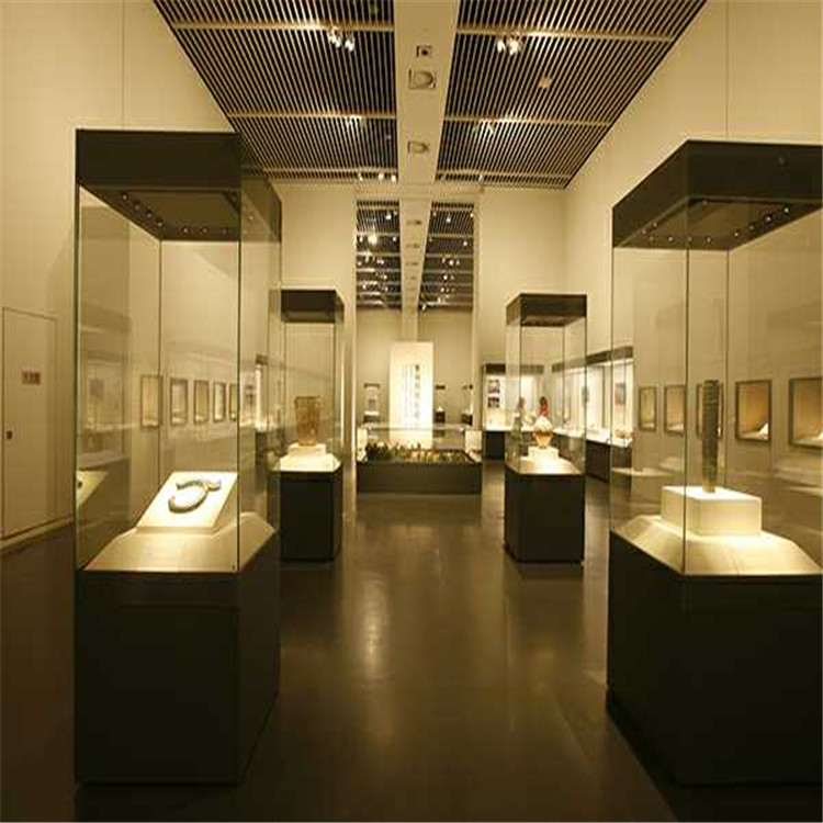 大学校史馆展柜博物馆展柜低反射玻璃文物展柜设计定制