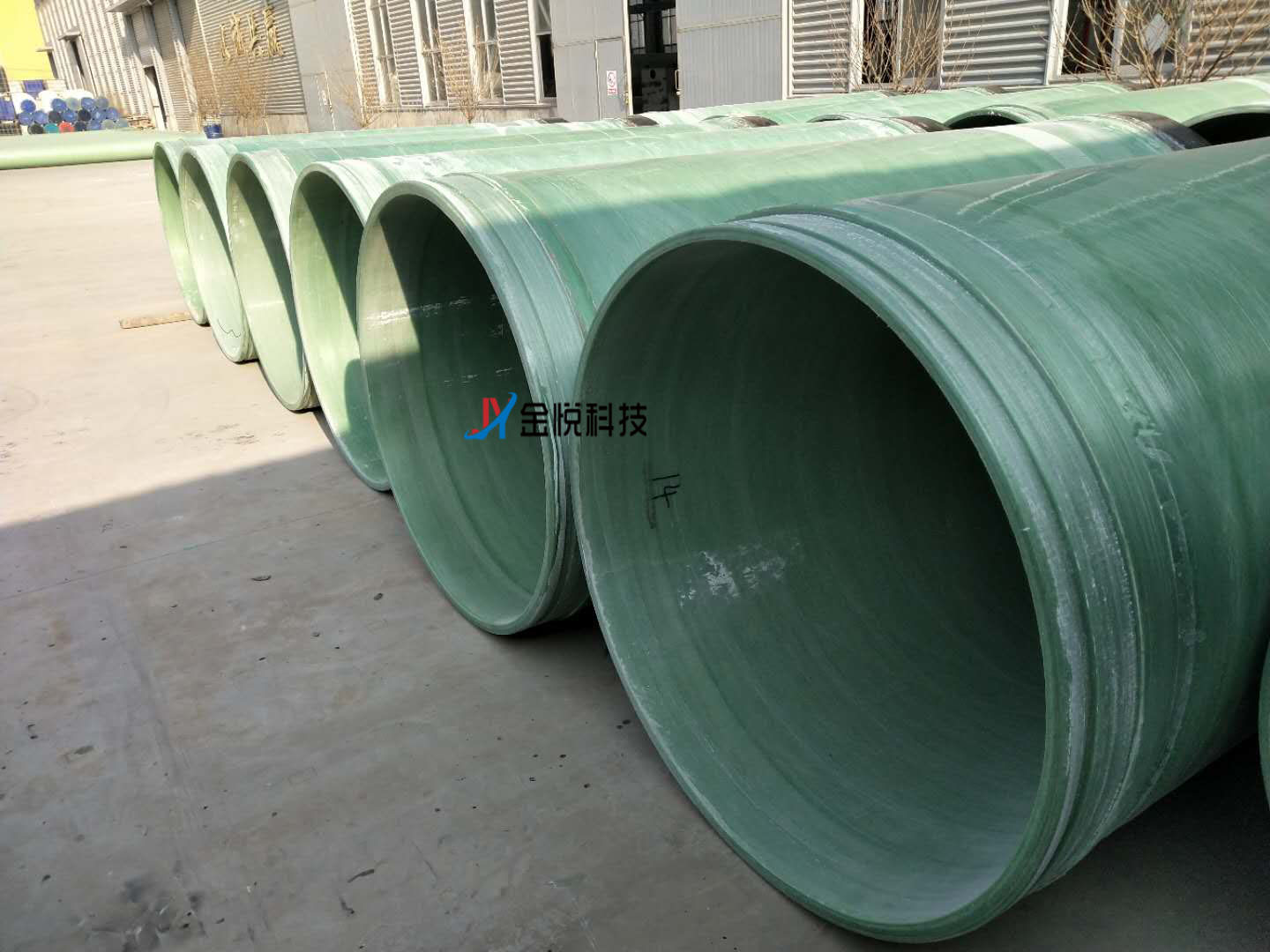 玻璃钢管道给水管道-金悦科技