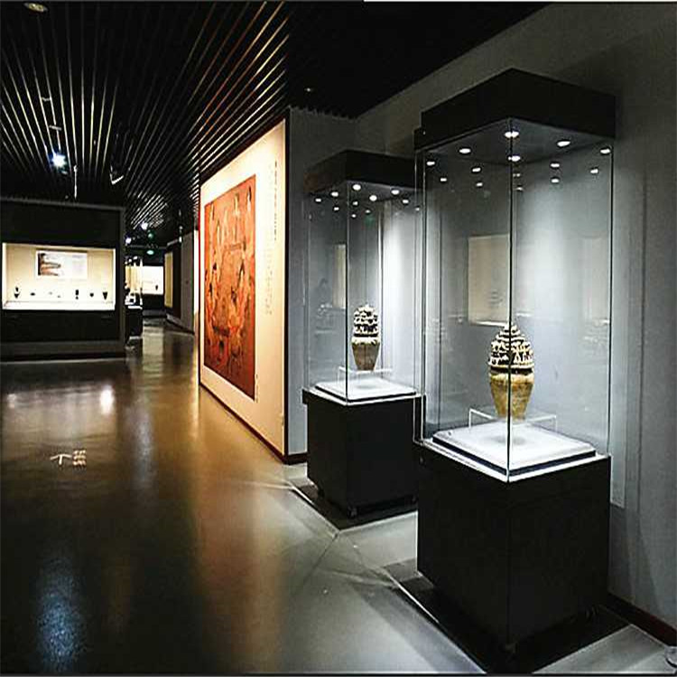 博物馆展示柜古物古董展览柜文物玉器玻璃展柜制作