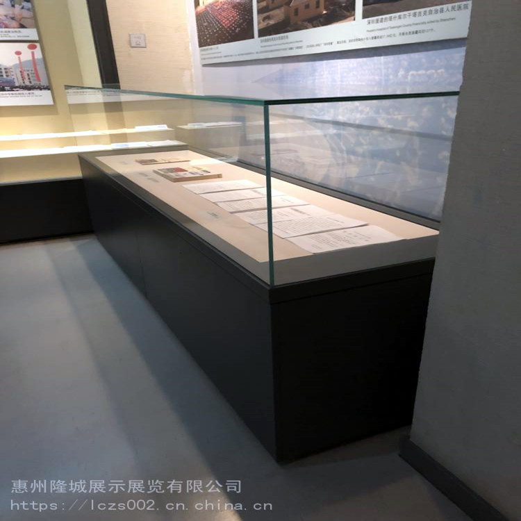 惠州新款博物馆展柜古董古物液压玻璃柜字画古玩展览柜