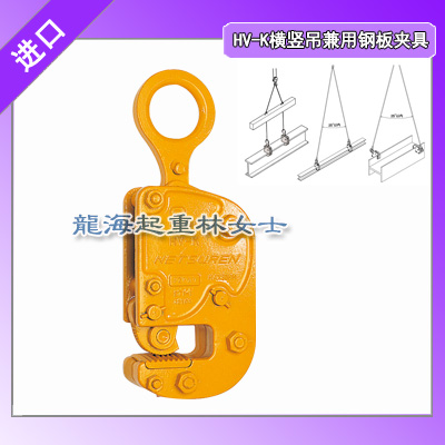 NETSUREN横竖吊兼用钢板钳载荷2吨龙海起重供应