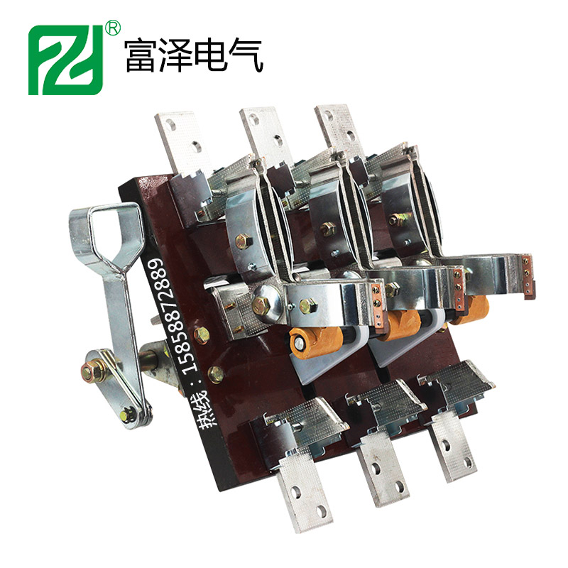 HS12B-1000/31闸刀尺寸 双投刀开关隔离开关1000A 侧面操作 T3铜胶板