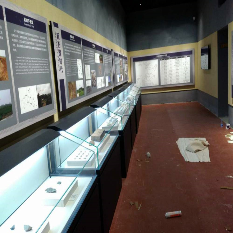 博物馆展柜展厅文玩文物平面柜设计生产厂家