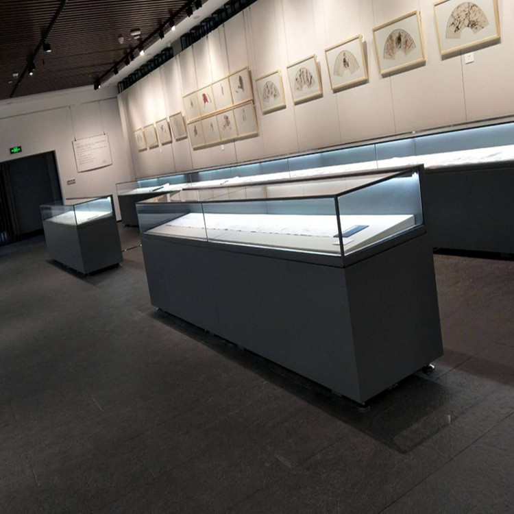 博物馆展柜文物文玩平柜液压古物古董展览柜加工定制厂家