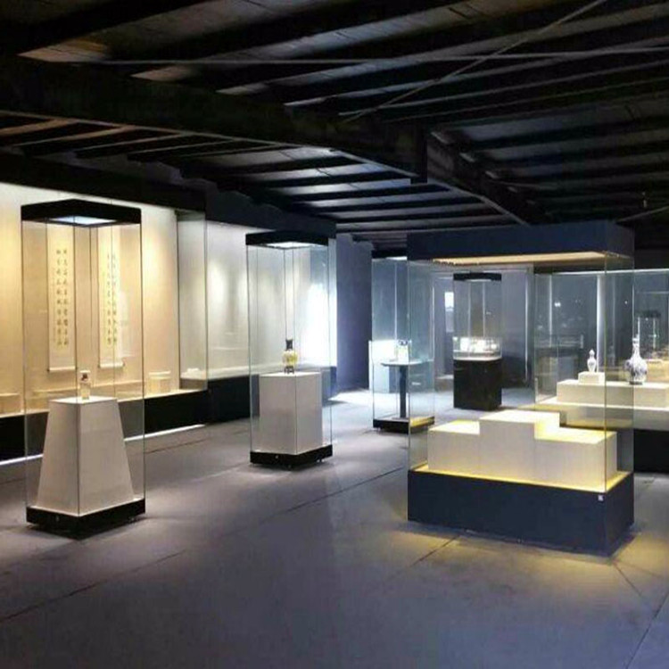 博物馆独立柜古物瓷器展览柜玉器样品玻璃全景柜定制