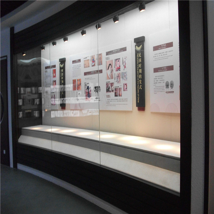 . 恒温恒湿字画博物馆展柜定做厂家-钢结构平移门博物馆展示柜工厂制作