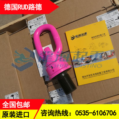 40吨路德万向旋转吊环,螺栓型旋转吊环采用八角形连接环设计