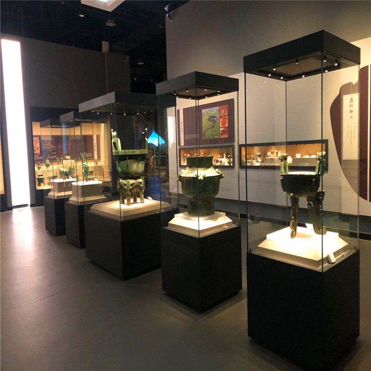 博物馆展示柜样品瓷器独立柜电动展柜设计定制