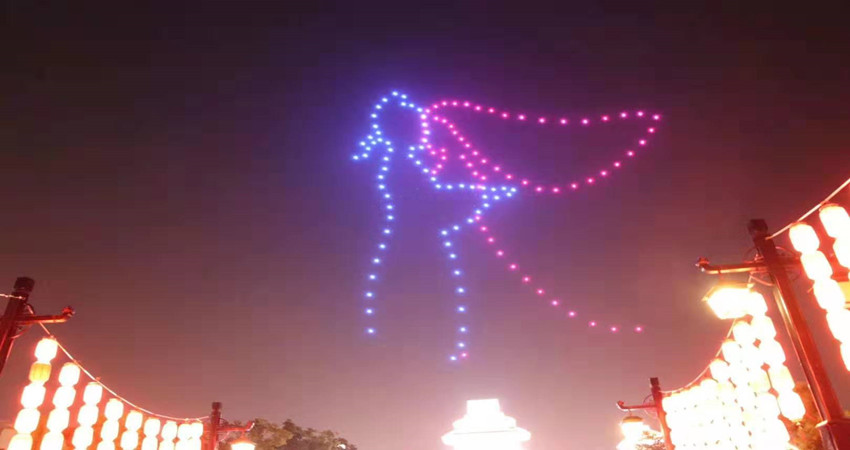 广州市花都区无人机编队演出、无人机集群灯光秀