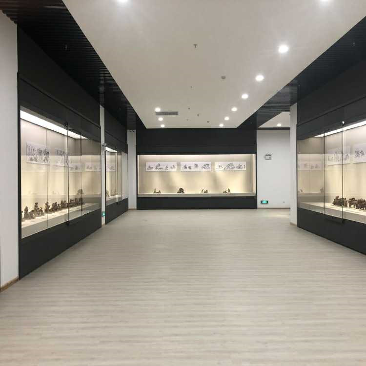 惠州供应博物馆展柜古物文物沿墙柜电动平移开启展览柜