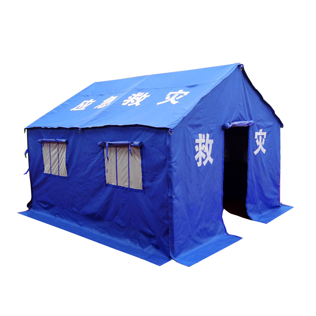 源头厂家供应民政救灾用60㎡棉帐篷防汛救灾指挥棉帐篷应急民用棉帐篷
