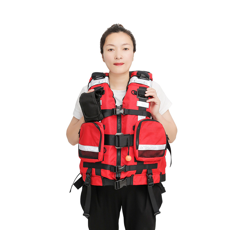 源头厂家供应水域救援专业救生衣消防救援浮力马甲大浮力防汛救援背心