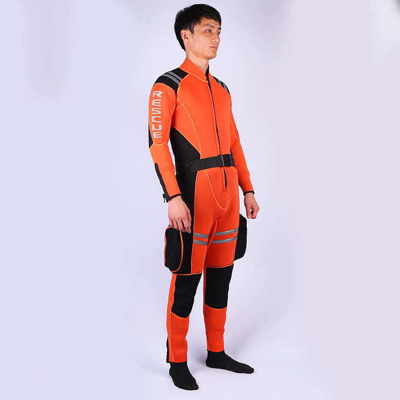 源头厂家供应氯丁橡胶湿式水域救援服水下救援潜水服湿式连体抢险救援服