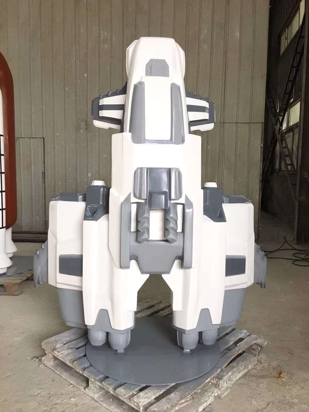 杭州工厂定制火箭雕塑 彩绘模型雕塑 科技展览道具制作