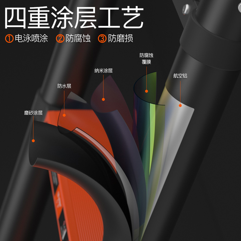 铝合金伸缩梯子多功能楼梯升降家用梯子单面直梯竹节梯量大从优