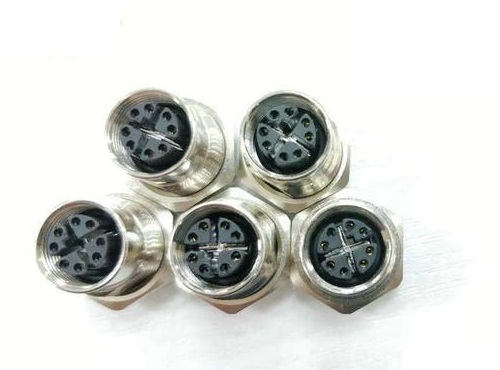 X-code全金属360°连接器8芯M12插座