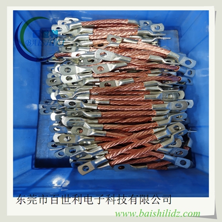 裸铜绞线法兰接地线，绝缘铜绞线法兰静电接地跨接线