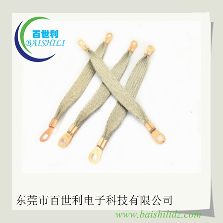 百世利供应铝合金玻璃门窗防雷铜导电线，编织带防雷门窗跨接线