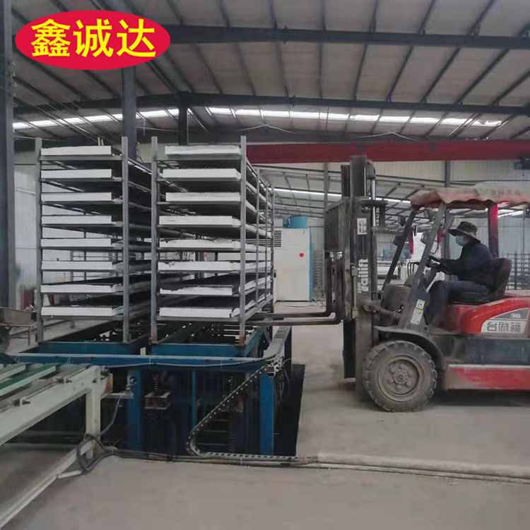 鑫诚达一体复合板生产线 fs外模板机械设备 现场视频