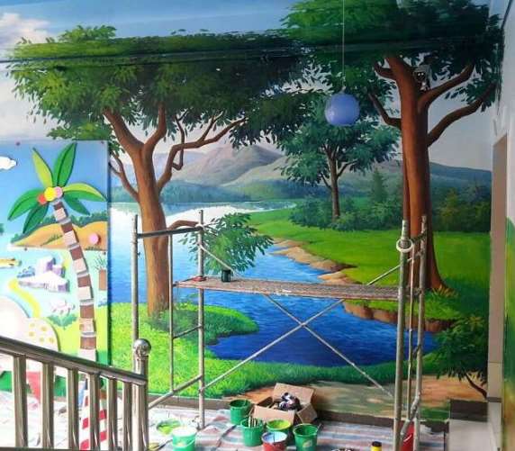 南充外墙贴喷绘宣传,南充室外墙上画画,南充3D彩绘墙