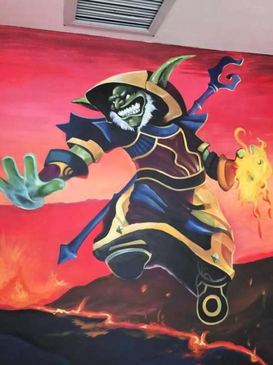 伊春墙体绘画，伊春手绘装饰画超低价格