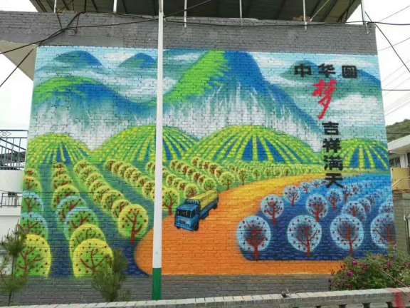 喀什墙绘，喀什手绘装饰画时效性长