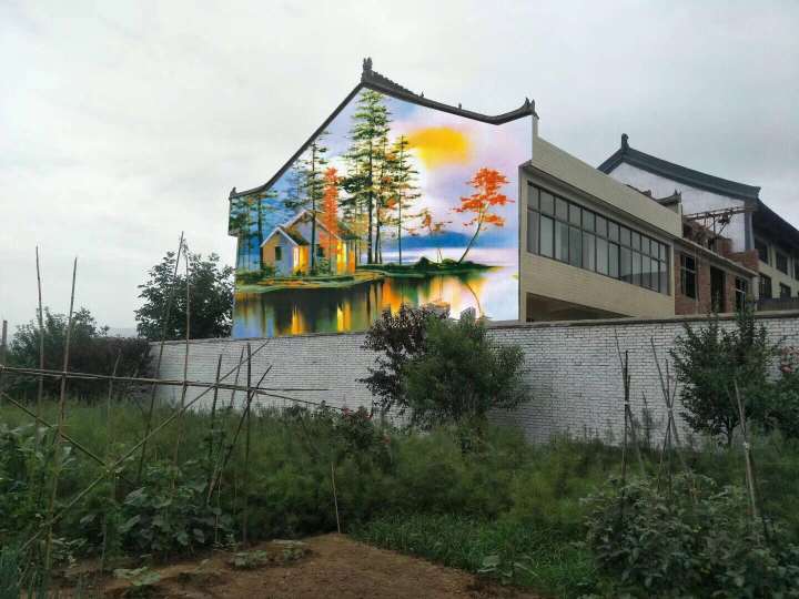 七台河墙体绘画，七台河墙画手绘广告点位平价收费