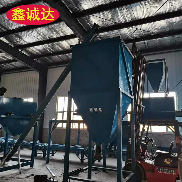 鑫诚达砂浆水泥防火岩棉复合保温板设备生产流程
