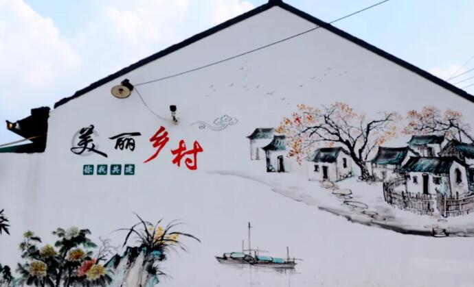 铜仁简约墙体彩绘墙画注入乡愁记忆